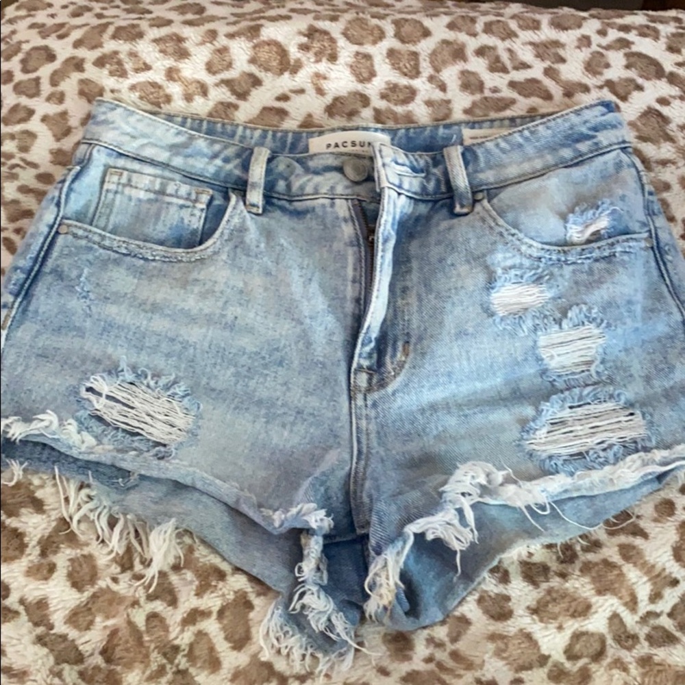 High Rise Jean Shorts